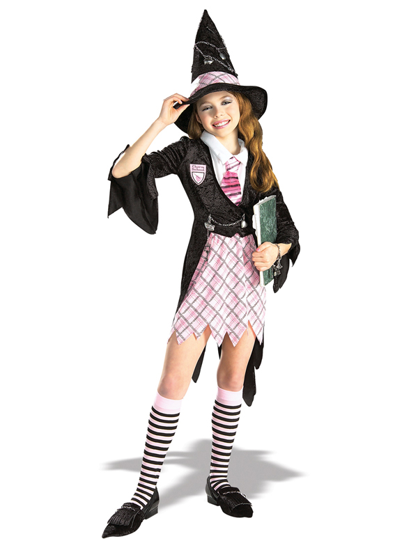 Girls Age 8-10 Charm School Witch Fancy Dress Halloween Costume | eBay